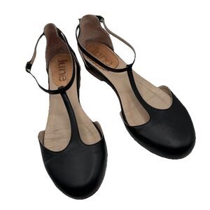 June Sakura Black Mary‎ Jane Sz 7 Leather W Leather Soles Argentina Retails $290